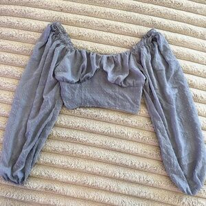 SHEIN Blue Long Sleeve Top